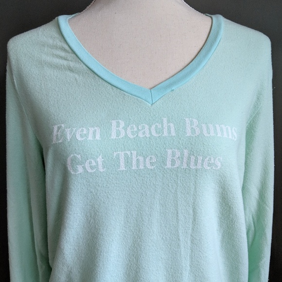 NWT Wildfox 'Beach Bums' V-Neck Sweatshirt - Picture 2 of 6